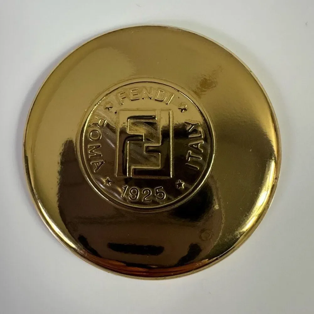 FENDI FF Vintage Mirror Case With Hand Mirror